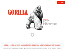 Tablet Screenshot of gorillapost.ie